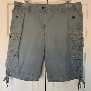 Loft Army Green Khaki Cargo Shorts